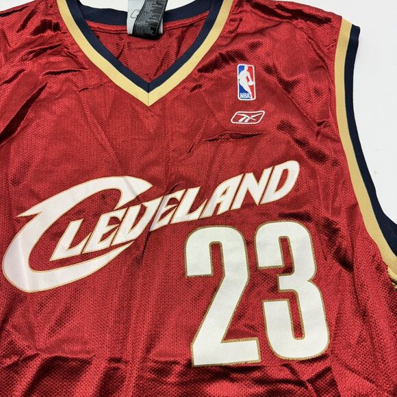 Men's NBA Cleveland Cavaliers #23 Kriwinsky Basketball Jersey Reebok Authentic L - Picture 3 of 6